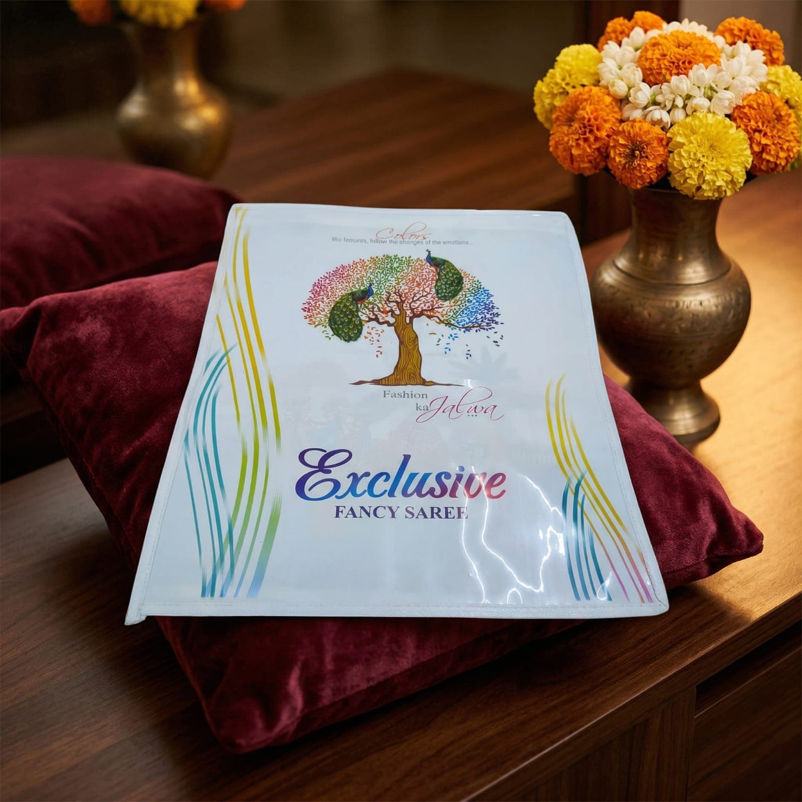 Saree Packing Bag in Surat, PVC Packaging for Sarees, Premium Transparent PVC Bag,
